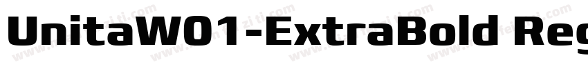 UnitaW01-ExtraBold Regular字体转换